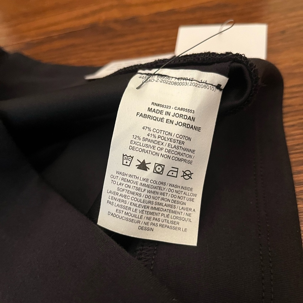 NWT Nike Classic High-Waisted 7/8 Black Cotton Leggings Large L - Picture 6 of 12